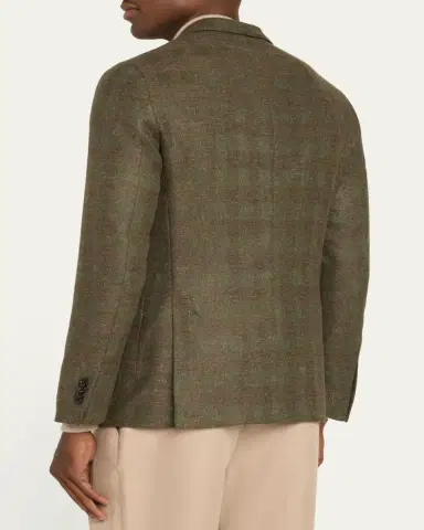 Boglioli Men's K-Jacket Plaid Single-Breasted Sport Coat | Thumbnail 3 Boglioli Men's K-Jacket Plaid Single-Breasted Sport Coat | Thumbnail 3