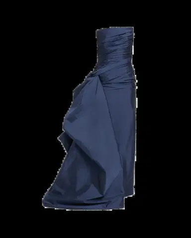 Marmar Halim Strapless Draped Taffeta Column Gown | Thumbnail 2 Marmar Halim Strapless Draped Taffeta Column Gown | Thumbnail 2