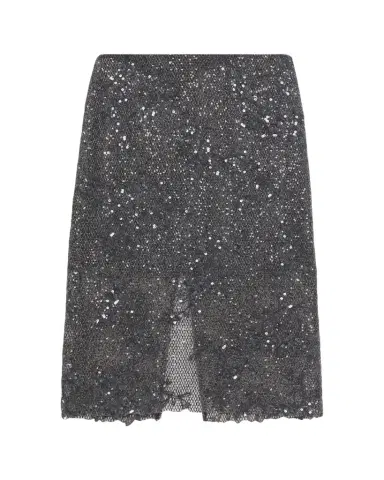 Brunello Cucinelli Lace Glow Embroidered Midi Skirt | Thumbnail 1 Brunello Cucinelli Lace Glow Embroidered Midi Skirt | Thumbnail 1
