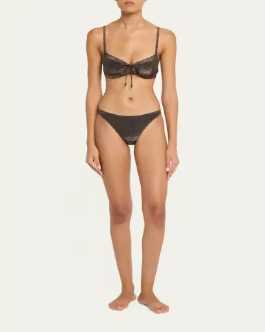 Ulla Johnson Noa Tie-Front Bikini Top | Thumbnail 2 Ulla Johnson Noa Tie-Front Bikini Top | Thumbnail 2