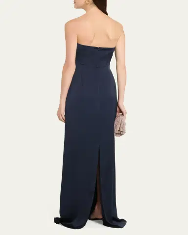 Ramy Brook Raquel Strapless Plunging Column Gown | Thumbnail 3 Ramy Brook Raquel Strapless Plunging Column Gown | Thumbnail 3