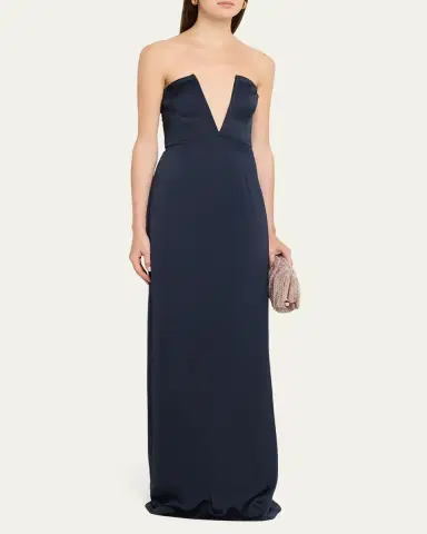 Ramy Brook Raquel Strapless Plunging Column Gown | Thumbnail 4 Ramy Brook Raquel Strapless Plunging Column Gown | Thumbnail 4