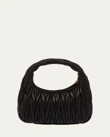 Miu Miu Matelasse Quilted Top Handle Hobo Bag | Thumbnail 3 Miu Miu Matelasse Quilted Top Handle Hobo Bag | Thumbnail 3