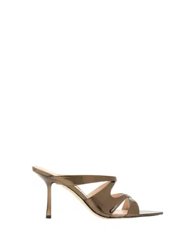 Stuart Weitzman 85mm Rubie Metallic Leather Mule Sandals | Thumbnail 1 Stuart Weitzman 85mm Rubie Metallic Leather Mule Sandals | Thumbnail 1