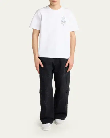 Casablanca Men's Cotton Jersey T-Shirt | Thumbnail 2 Casablanca Men's Cotton Jersey T-Shirt | Thumbnail 2
