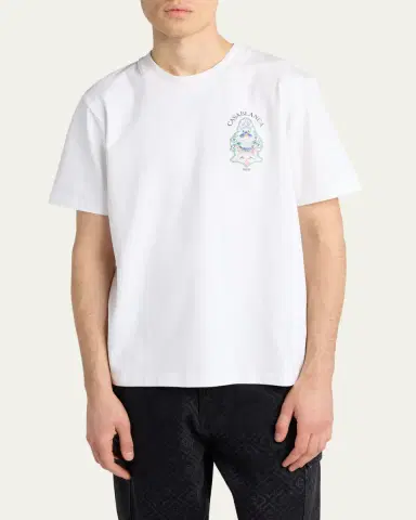 Casablanca Men's Cotton Jersey T-Shirt | Thumbnail 4 Casablanca Men's Cotton Jersey T-Shirt | Thumbnail 4
