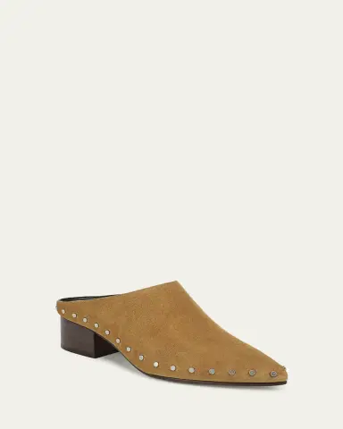Vince 40mm August Studded Suede Clogs | Thumbnail 2 Vince 40mm August Studded Suede Clogs | Thumbnail 2