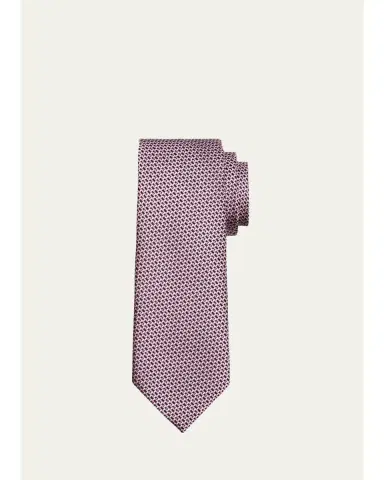 Tom Ford Men's Linen Jacquard Tie | Thumbnail 2 Tom Ford Men's Linen Jacquard Tie | Thumbnail 2
