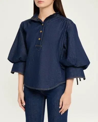 Zimmermann Denim Billow Shirt | Thumbnail 4 Zimmermann Denim Billow Shirt | Thumbnail 4