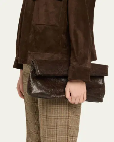 Nili Lotan Jerry Lizard-Embossed Leather Clutch Bag | Thumbnail 2 Nili Lotan Jerry Lizard-Embossed Leather Clutch Bag | Thumbnail 2