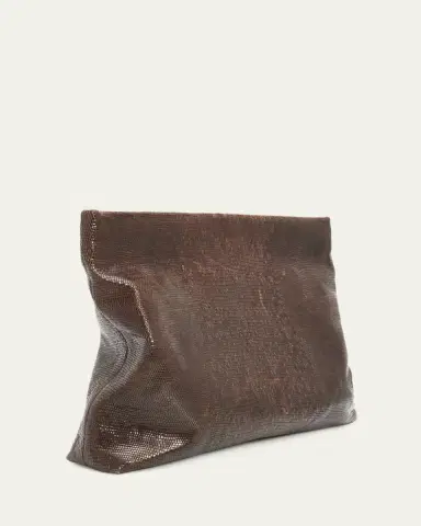 Nili Lotan Jerry Lizard-Embossed Leather Clutch Bag | Thumbnail 3 Nili Lotan Jerry Lizard-Embossed Leather Clutch Bag | Thumbnail 3