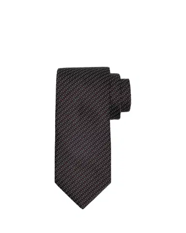 Brioni Men's Silk and Cotton Micro Jacquard Tie | Thumbnail 1 Brioni Men's Silk and Cotton Micro Jacquard Tie | Thumbnail 1
