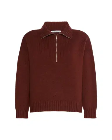 Max Mara Quarter-Zip Cashmere Sweater | Thumbnail 1 Max Mara Quarter-Zip Cashmere Sweater | Thumbnail 1