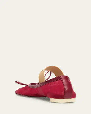 MM6 MAISON MARGIELA Mesh Anatomic Numeric Ballerina Flats | Thumbnail 8 MM6 MAISON MARGIELA Mesh Anatomic Numeric Ballerina Flats | Thumbnail 8
