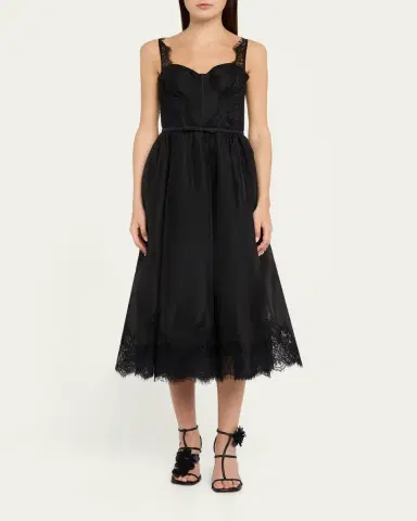 Zimmermann Valiant Lace-Trim Corset Dress | Thumbnail 2 Zimmermann Valiant Lace-Trim Corset Dress | Thumbnail 2