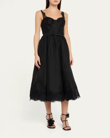 Zimmermann Valiant Lace-Trim Corset Dress | Thumbnail 4 Zimmermann Valiant Lace-Trim Corset Dress | Thumbnail 4