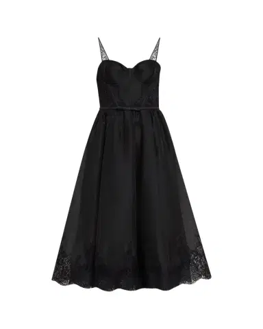 Zimmermann Valiant Lace-Trim Corset Dress | Thumbnail 1 Zimmermann Valiant Lace-Trim Corset Dress | Thumbnail 1