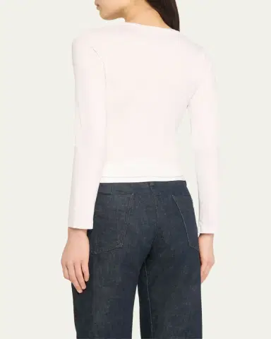 Majestic Filatures Soft Touch Long-Sleeve V-Neck Tee | Thumbnail 3 Majestic Filatures Soft Touch Long-Sleeve V-Neck Tee | Thumbnail 3