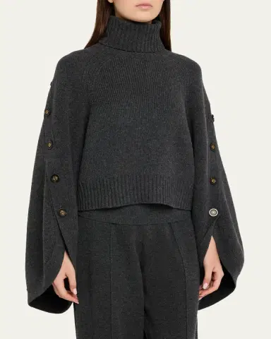 Zimmermann Valiant Buttoned Turtleneck Sweater | Thumbnail 4 Zimmermann Valiant Buttoned Turtleneck Sweater | Thumbnail 4