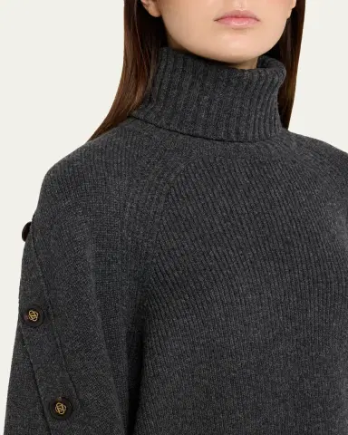 Zimmermann Valiant Buttoned Turtleneck Sweater | Thumbnail 5 Zimmermann Valiant Buttoned Turtleneck Sweater | Thumbnail 5