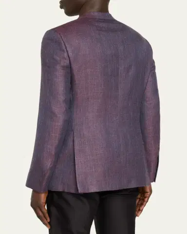 Brioni Men's Chevron Cashmere Single-Breasted Sport Coat | Thumbnail 3 Brioni Men's Chevron Cashmere Single-Breasted Sport Coat | Thumbnail 3