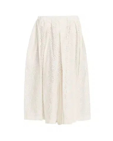 Comme des Garçons Eyelet-Embroidered Cotton Midi Skirt | Thumbnail 1 Comme des Garçons Eyelet-Embroidered Cotton Midi Skirt | Thumbnail 1