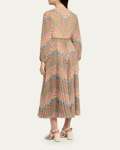 Zimmermann Sunray Long-Sleeve Midi Dress | Thumbnail 3 Zimmermann Sunray Long-Sleeve Midi Dress | Thumbnail 3