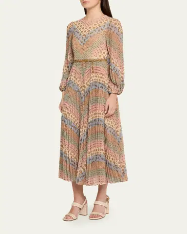 Zimmermann Sunray Long-Sleeve Midi Dress | Thumbnail 4 Zimmermann Sunray Long-Sleeve Midi Dress | Thumbnail 4