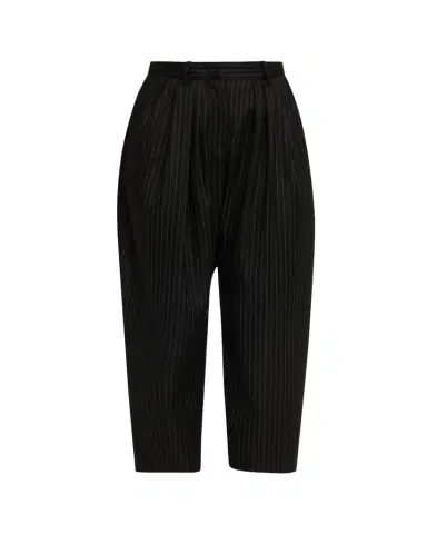 Isabel Marant Janice Pinstripe Double-Pleated Barrel-Leg Ankle Trousers | Thumbnail 1 Isabel Marant Janice Pinstripe Double-Pleated Barrel-Leg Ankle Trousers | Thumbnail 1