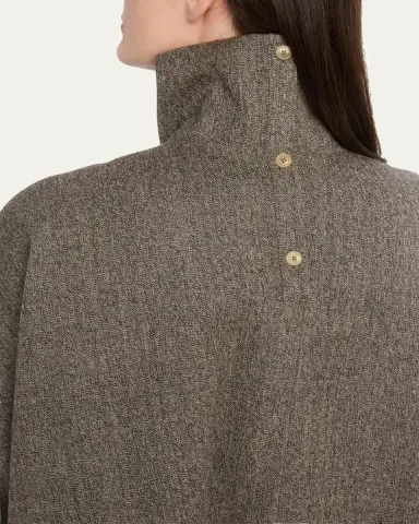 Rick Owens Jumbo Tabard Melange Wool Crop Top | Thumbnail 5 Rick Owens Jumbo Tabard Melange Wool Crop Top | Thumbnail 5