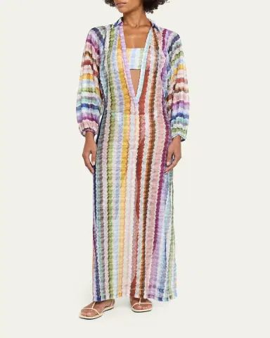 Missoni Zig Zag Knit Maxi Dress Coverup | Thumbnail 2 Missoni Zig Zag Knit Maxi Dress Coverup | Thumbnail 2