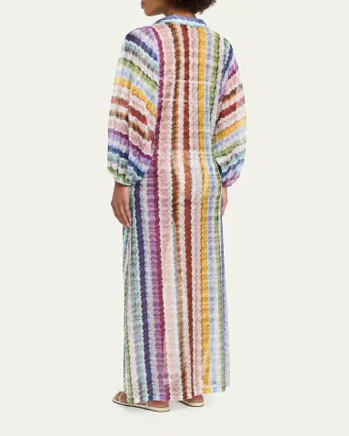 Missoni Zig Zag Knit Maxi Dress Coverup | Thumbnail 3 Missoni Zig Zag Knit Maxi Dress Coverup | Thumbnail 3