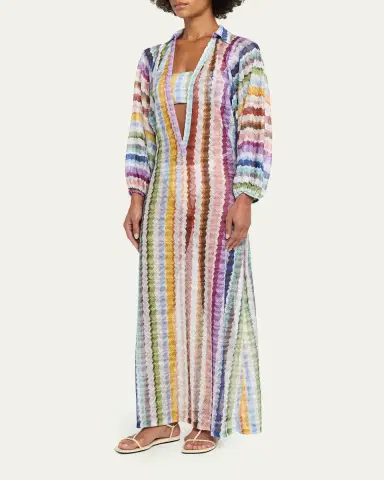 Missoni Zig Zag Knit Maxi Dress Coverup | Thumbnail 4 Missoni Zig Zag Knit Maxi Dress Coverup | Thumbnail 4