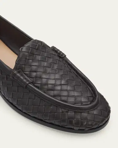 Bottega Veneta Silenzio Intrecciato Leather Loafers | Thumbnail 5 Bottega Veneta Silenzio Intrecciato Leather Loafers | Thumbnail 5