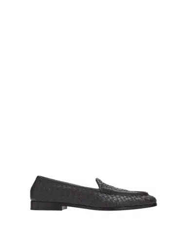Bottega Veneta Silenzio Intrecciato Leather Loafers | Thumbnail 1 Bottega Veneta Silenzio Intrecciato Leather Loafers | Thumbnail 1