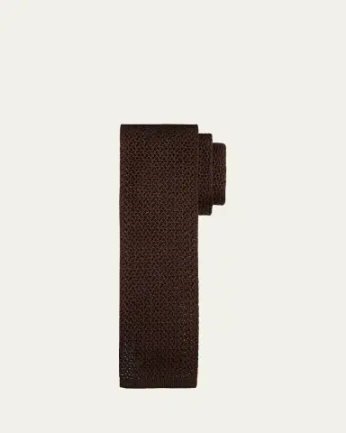 Brioni Men's Silk Tricot Tie | Thumbnail 2 Brioni Men's Silk Tricot Tie | Thumbnail 2