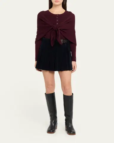 Sea Jane Henley Sweater with Scarf | Thumbnail 2 Sea Jane Henley Sweater with Scarf | Thumbnail 2