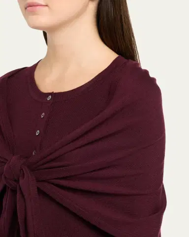 Sea Jane Henley Sweater with Scarf | Thumbnail 5 Sea Jane Henley Sweater with Scarf | Thumbnail 5