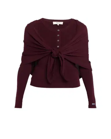 Sea Jane Henley Sweater with Scarf | Thumbnail 1 Sea Jane Henley Sweater with Scarf | Thumbnail 1