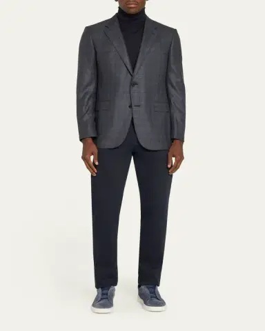 Zegna Men's 12milmil12 Wool Single-Breasted Sport Coat | Thumbnail 2 Zegna Men's 12milmil12 Wool Single-Breasted Sport Coat | Thumbnail 2