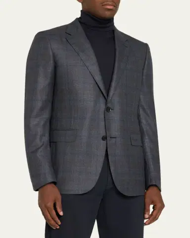 Zegna Men's 12milmil12 Wool Single-Breasted Sport Coat | Thumbnail 4 Zegna Men's 12milmil12 Wool Single-Breasted Sport Coat | Thumbnail 4