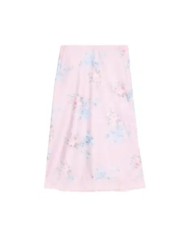 LoveShackFancy Janella Floral Silk Midi Skirt | Thumbnail 1 LoveShackFancy Janella Floral Silk Midi Skirt | Thumbnail 1