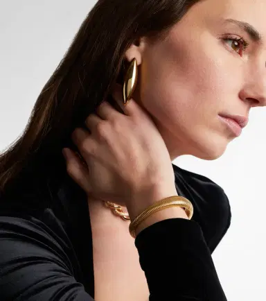 Pamela Zamore Isla Flow II 18kt gold bangle | Thumbnail 4 Pamela Zamore Isla Flow II 18kt gold bangle | Thumbnail 4