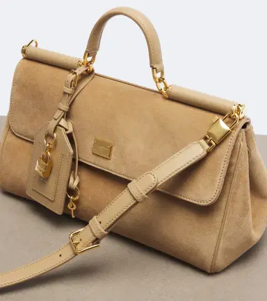 Dolce & Gabbana My Sicily Medium suede top-handle bag | Thumbnail 3 Dolce & Gabbana My Sicily Medium suede top-handle bag | Thumbnail 3