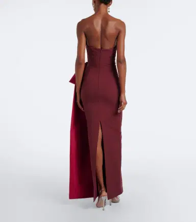 Roland Mouret Draped crêpe bustier gown | Thumbnail 2 Roland Mouret Draped crêpe bustier gown | Thumbnail 2