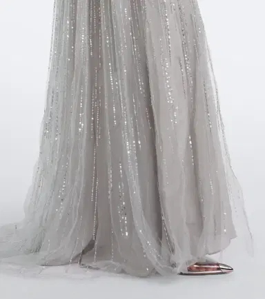 MONIQUE LHUILLIER Bow-detail sequined tulle bustier gown | Thumbnail 3 MONIQUE LHUILLIER Bow-detail sequined tulle bustier gown | Thumbnail 3