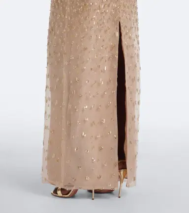 Monique Lhuillier Embellished peplum bustier gown | Thumbnail 6 Monique Lhuillier Embellished peplum bustier gown | Thumbnail 6