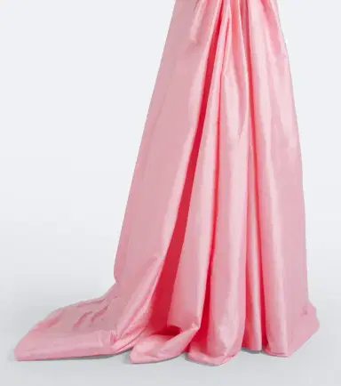 Monique Lhuillier Draped one-shoulder bustier gown | Thumbnail 4 Monique Lhuillier Draped one-shoulder bustier gown | Thumbnail 4