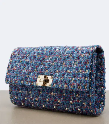 Valentino Garavani Rockstud Spike tweed shoulder bag | Thumbnail 4 Valentino Garavani Rockstud Spike tweed shoulder bag | Thumbnail 4