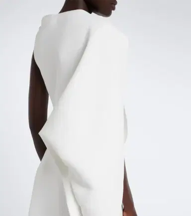 Maticevski Prosper asymmetric draped midi dress | Thumbnail 2 Maticevski Prosper asymmetric draped midi dress | Thumbnail 2